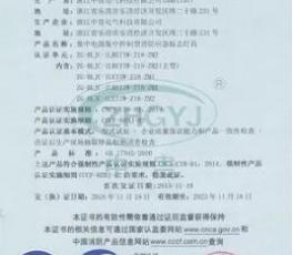 強(qiáng)制性認(rèn)證證書(shū)